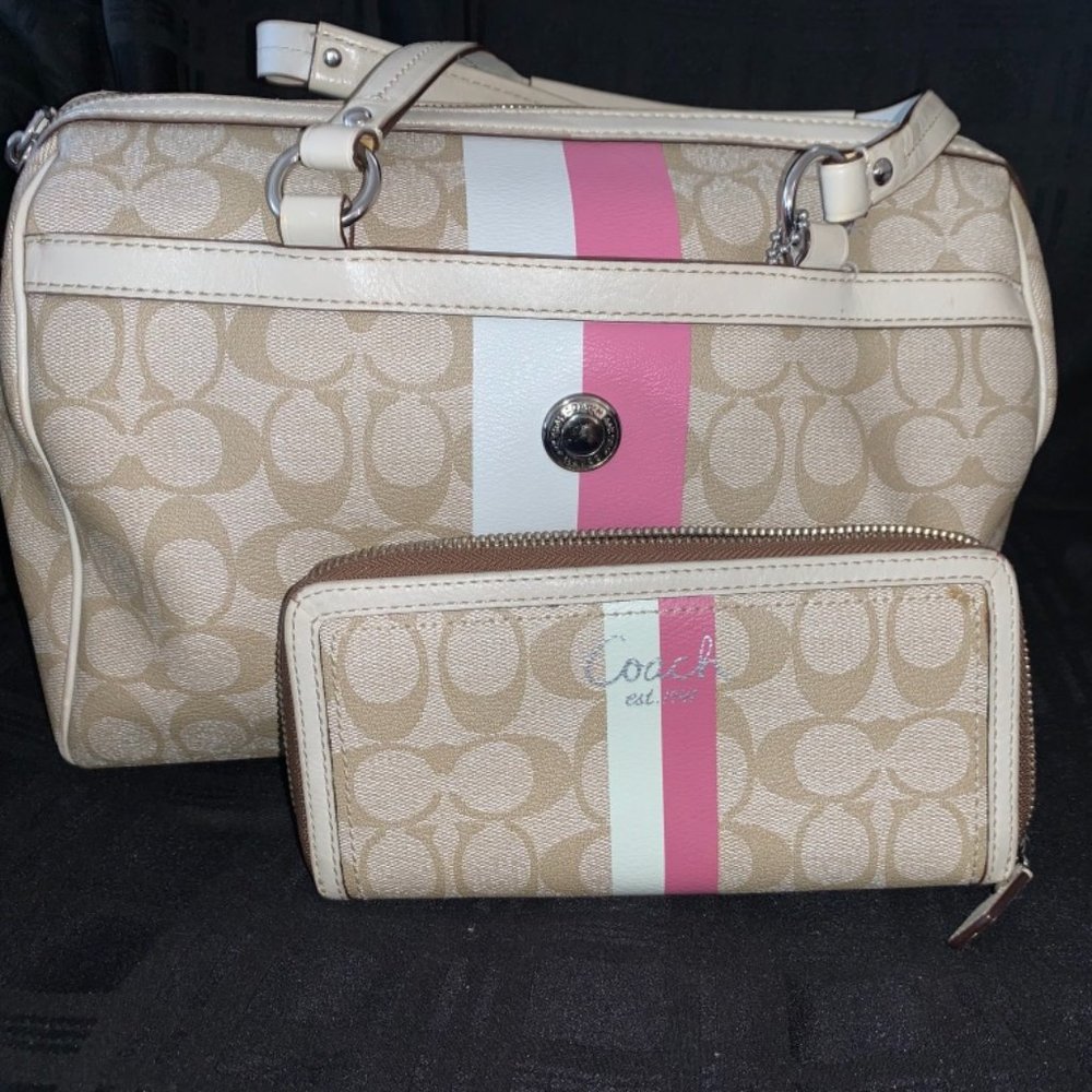 Coach Bag and Wallet Set